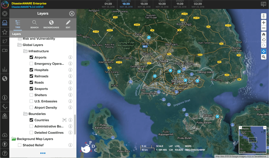 Hunderedsof data layers